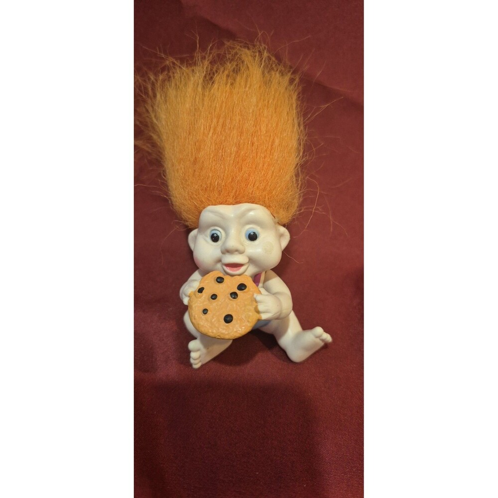 Magic Trolls Applause Inc 1991  Vintage Baby Troll Cookie 2 inches Tall EUC